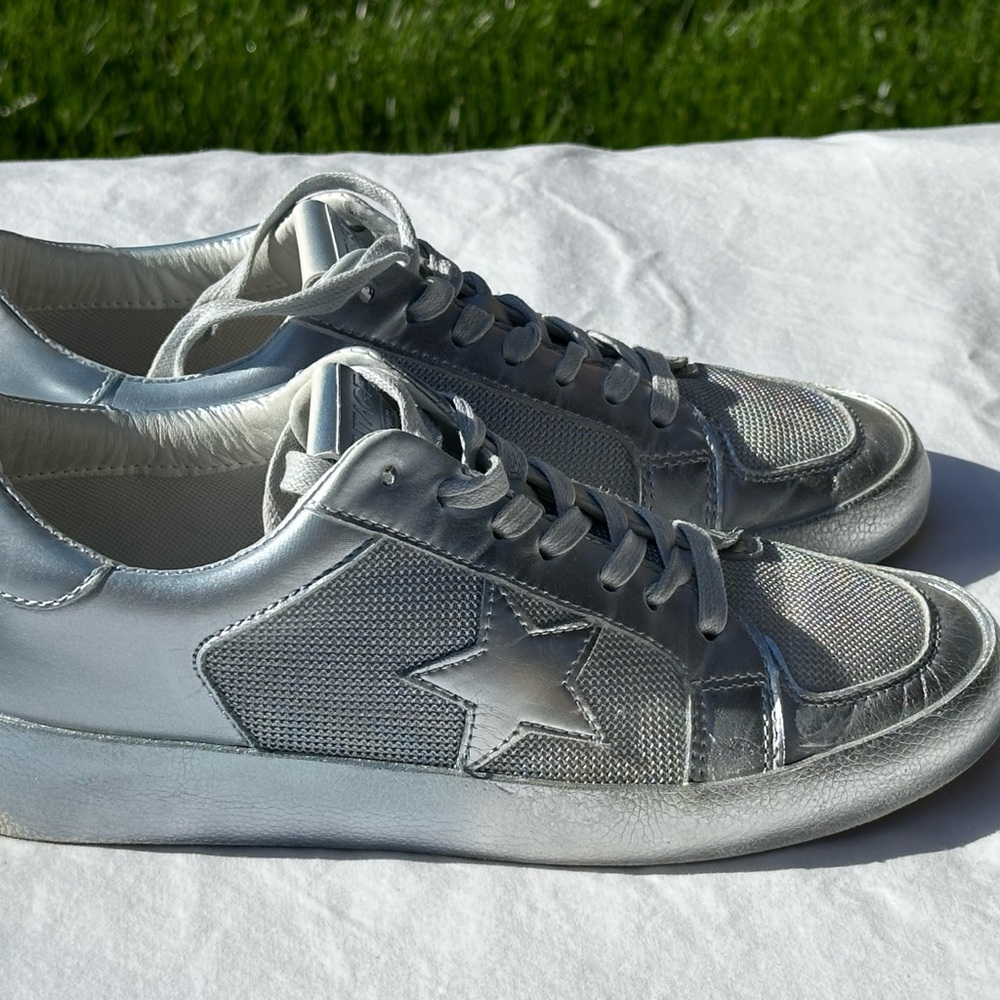 Vintage Havana Women’s Dynamic Low Top Sneaker Shoes Blue Silver Size 9 lace up